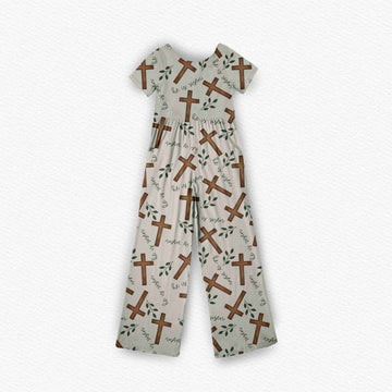 He Is Risen Neutral Jumpsuit **PreOrder**
