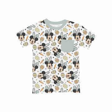 Hoppy Easter Mouse Blue Pocket T-Shirt **PreOrder**