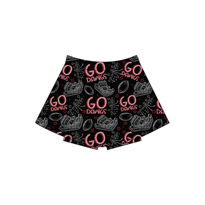 Go Dawgs! Adult Active Wear Skirt *RTS*