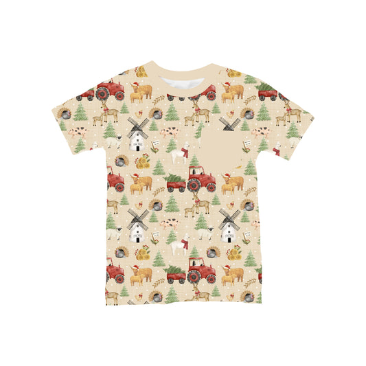 Merry Little Farmstead Pocket T-Shirt **PreOrder**