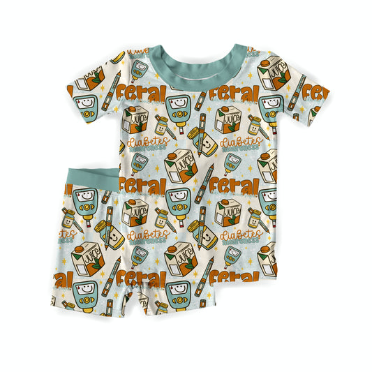 Feral Like My Blood Sugar Youth Short Set **PreOrder**