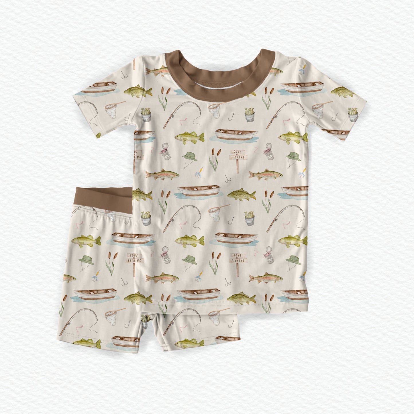 Gone Fishing Youth Short Set *RTS*