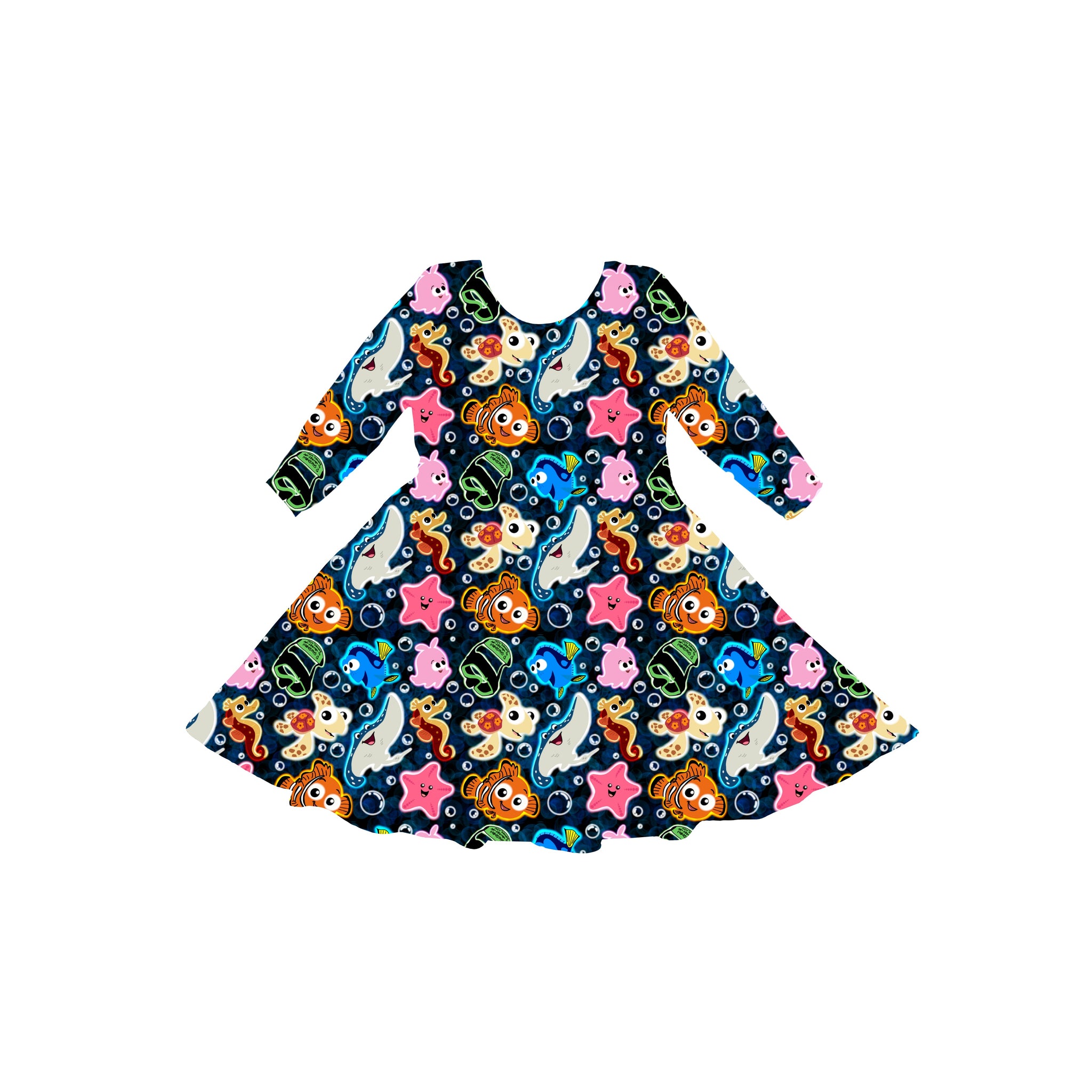 Ocean Glow Youth Twirl Dress **PreOrder**