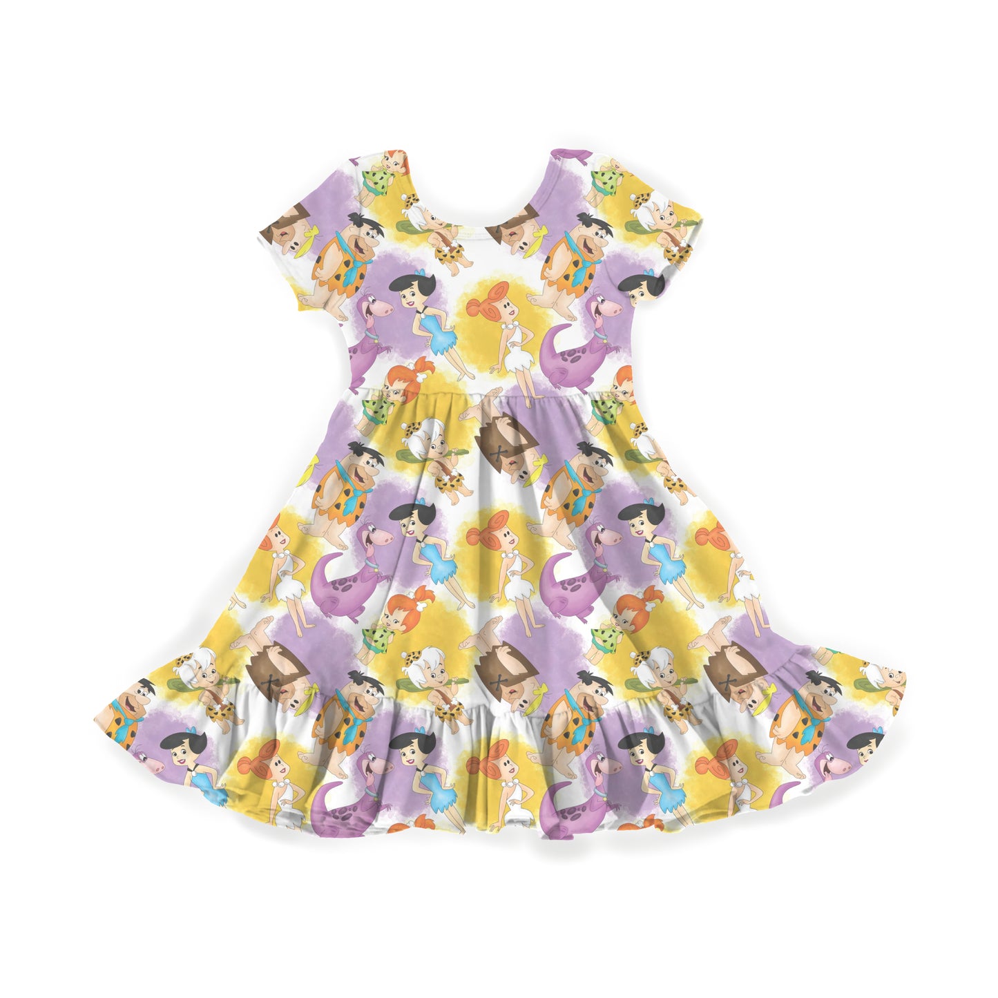 Yabba Dabba Crew Youth Twirl Dress *RTS*