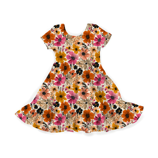 Wildflower Harvest Youth Twirl Dress **PreOrder**