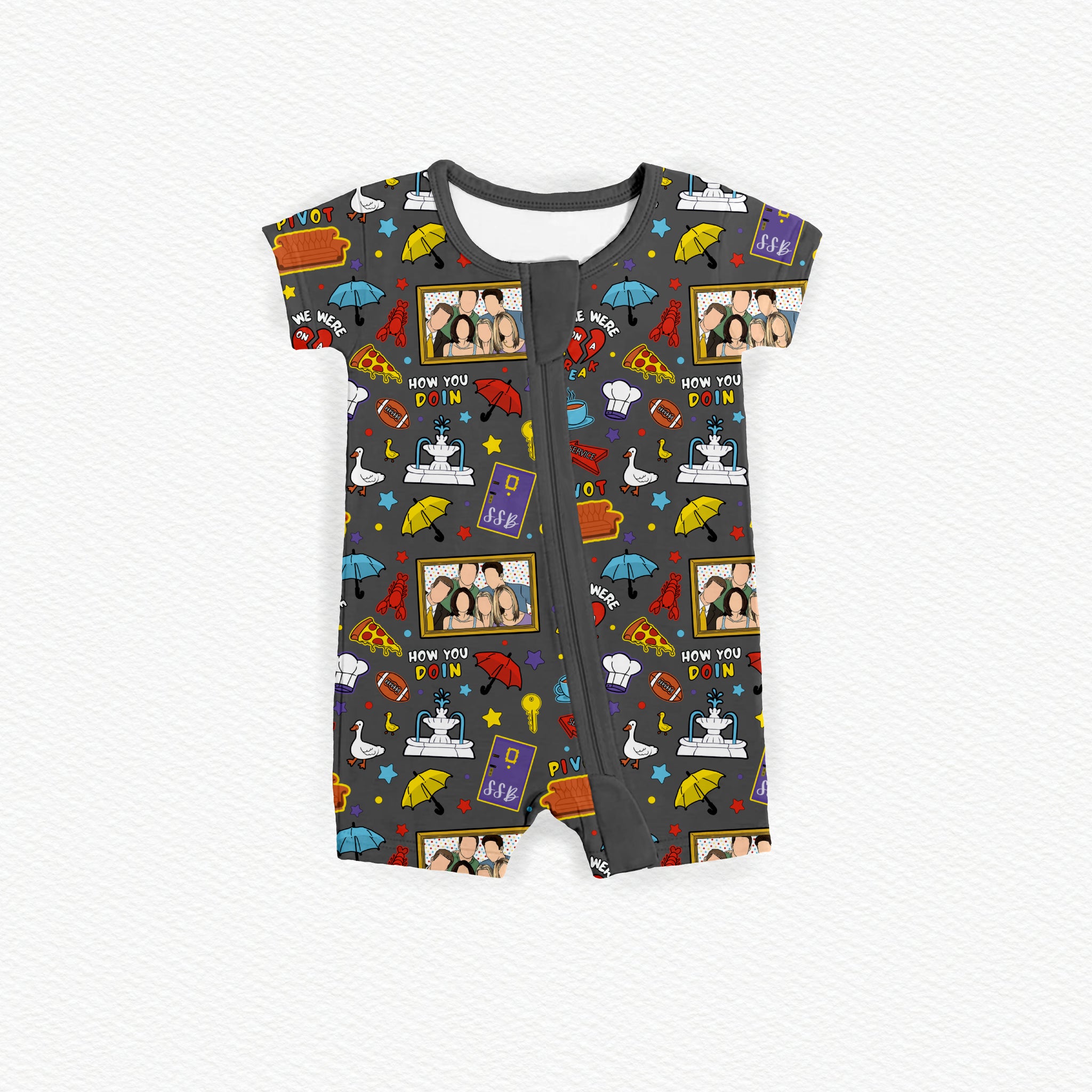 We Were on a Break Zipper Shortie *RTS*