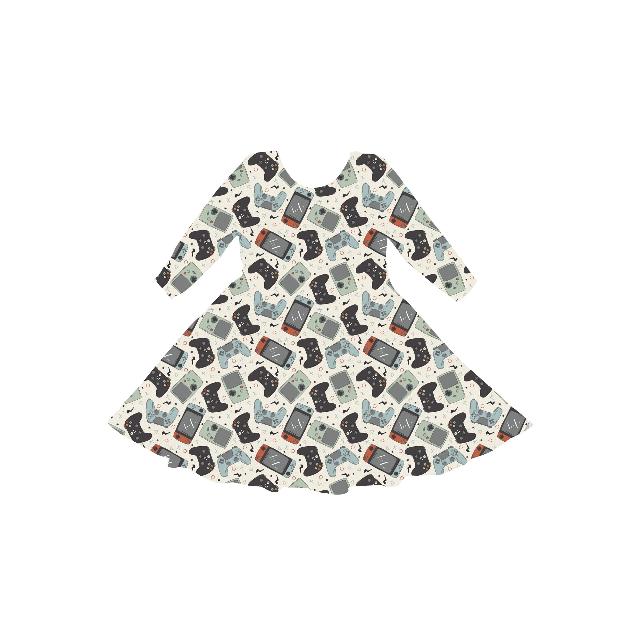 Game Mode Activated Youth Twirl Dress **PreOrder**