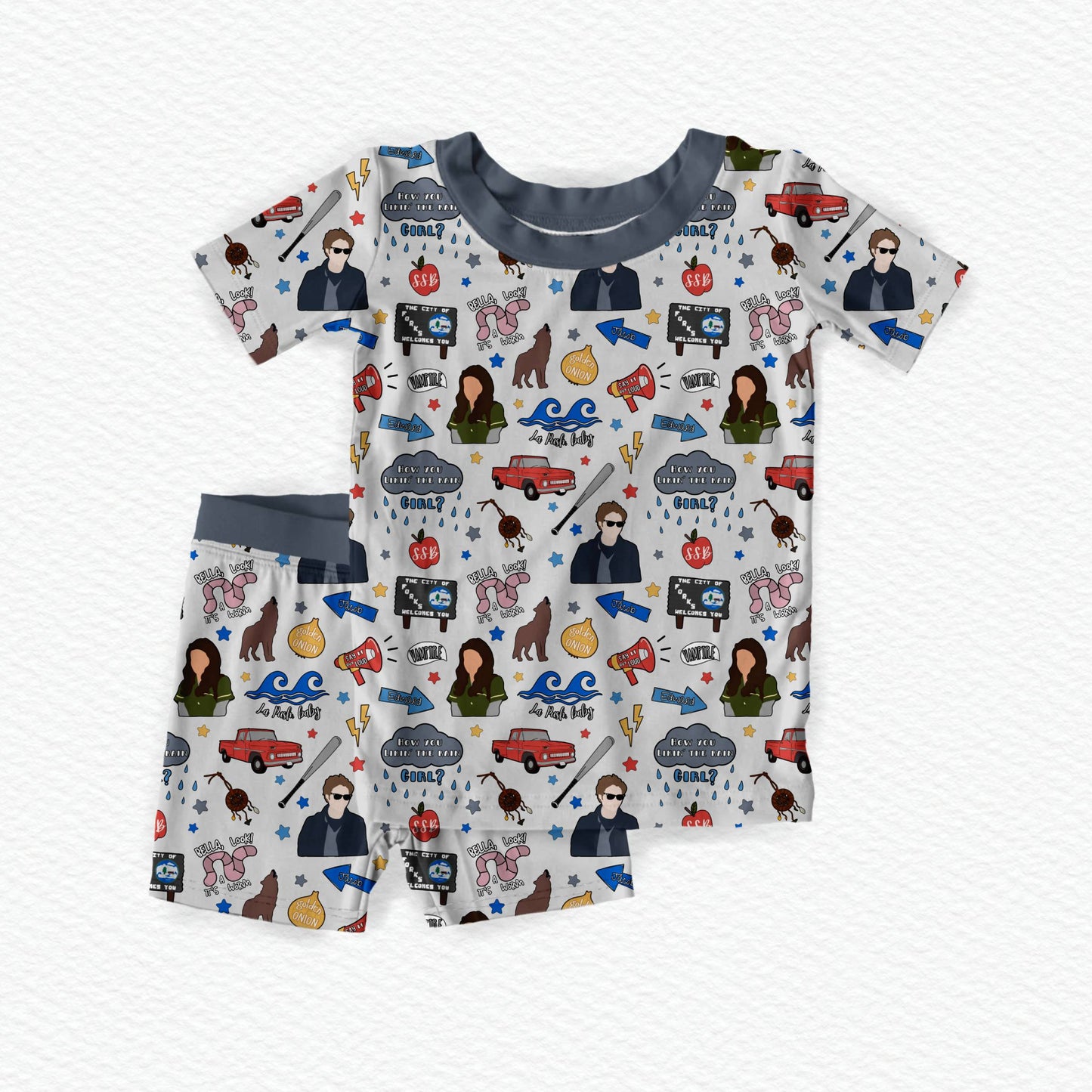 Midnight in Forks Youth Short Set *RTS*