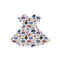 Midnight in Forks Youth Twirl Dress *RTS*