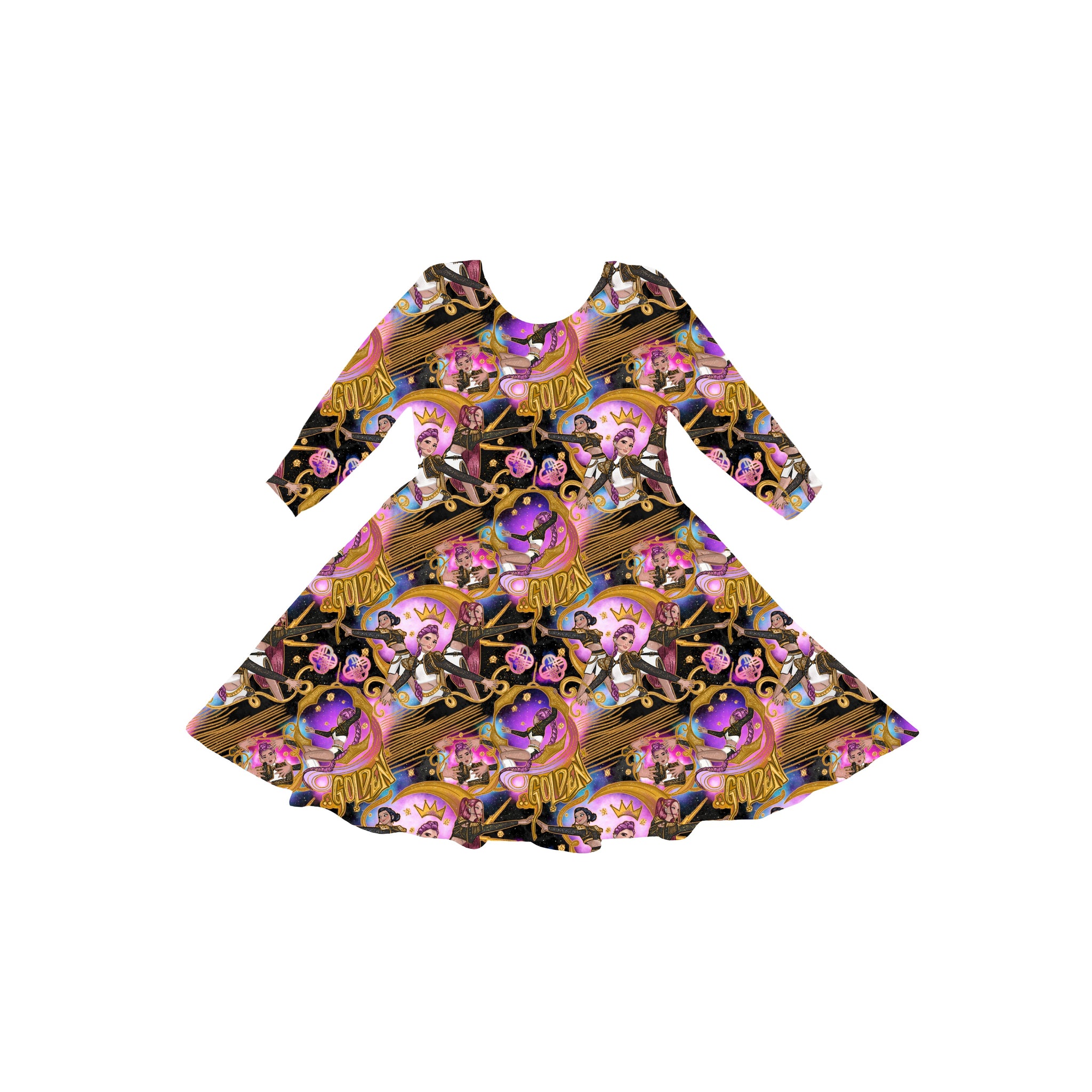 Golden Hunt Youth Twirl Dress **PreOrder**