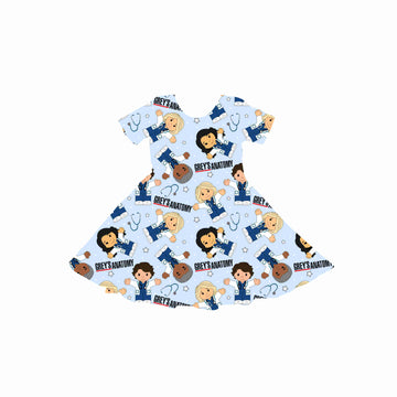 Little Scrubs Squad Youth Twirl Dress **PreOrder**