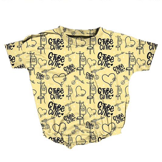 Gtube Cutie Medically Adaptable Romper *RTS*