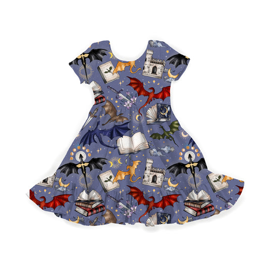 A Court of Dragons Youth Twirl Dress **PreOrder**