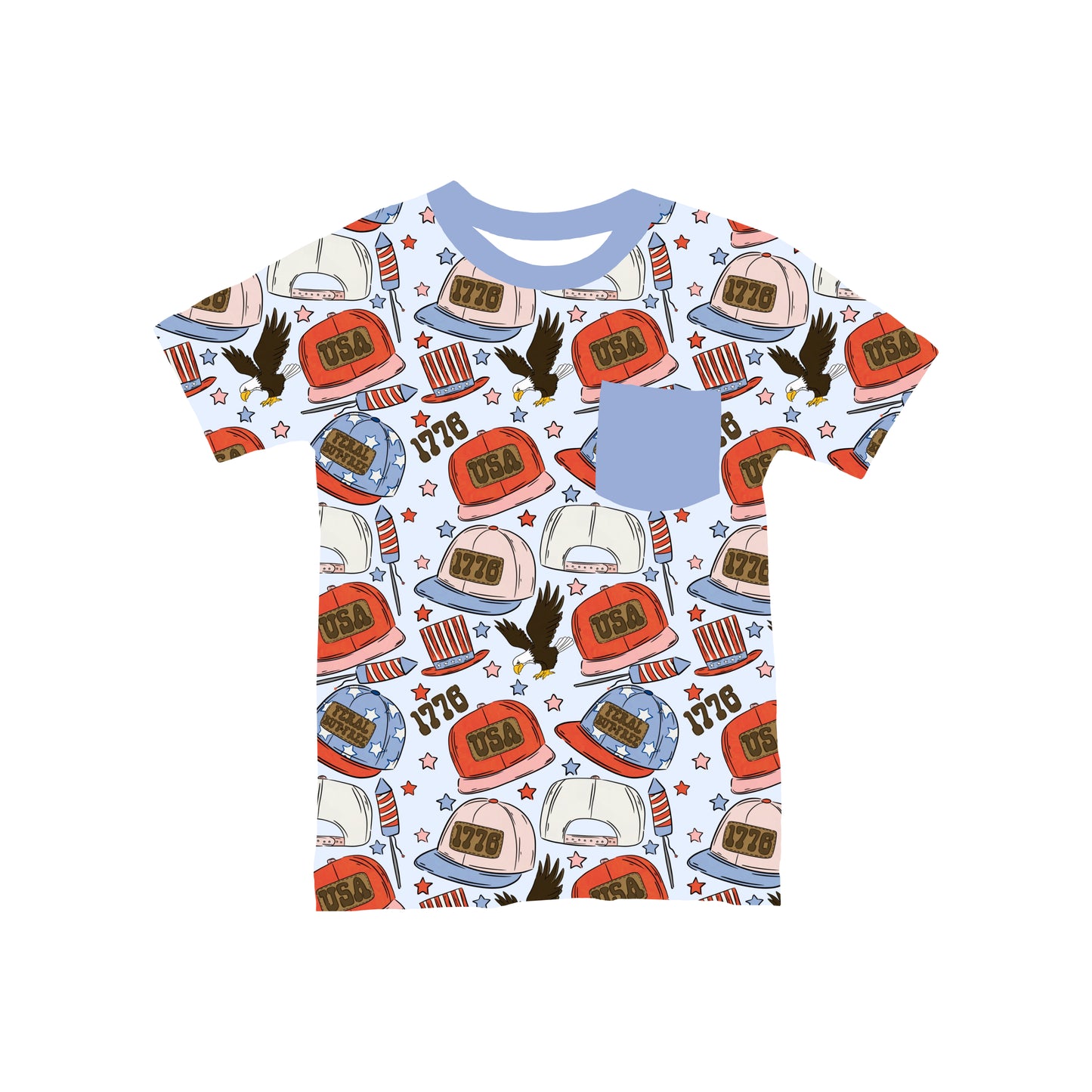 Star Spangled Style Pocket T-Shirt *RTS*