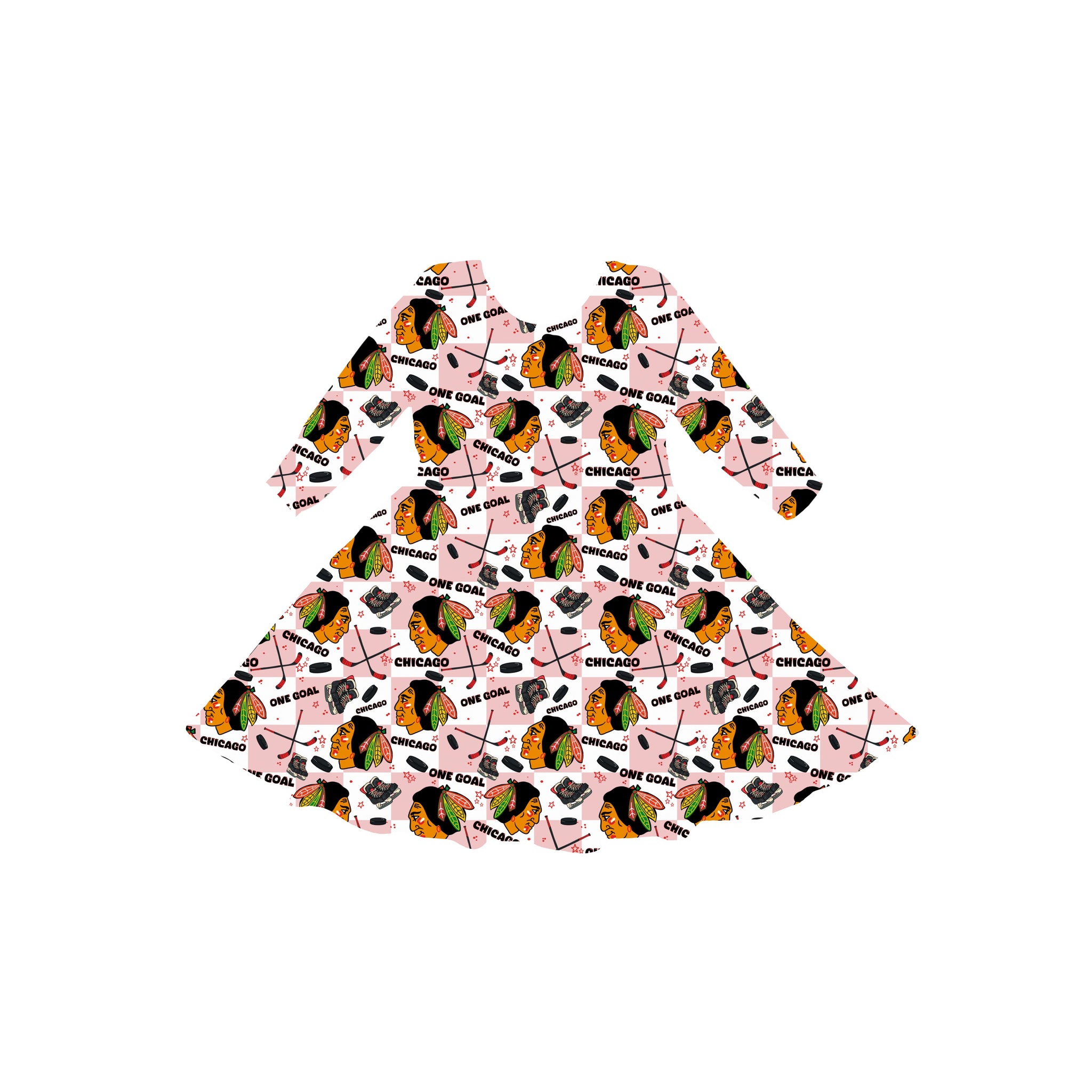 Chicago Hockey  Youth Twirl Dress **PreOrder**