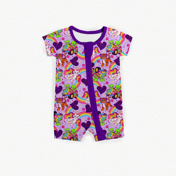 Neon Nostalgia Zipper Shortie *RTS*