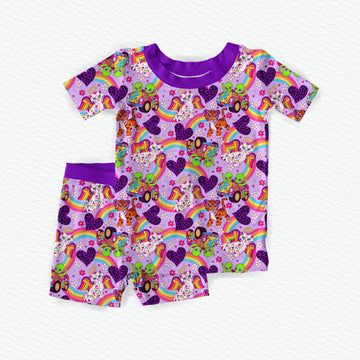 Neon Nostalgia Youth Short Set *RTS*