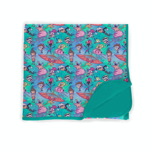 Raised on Cartoons Bamboo Blanket **PreOrder**
