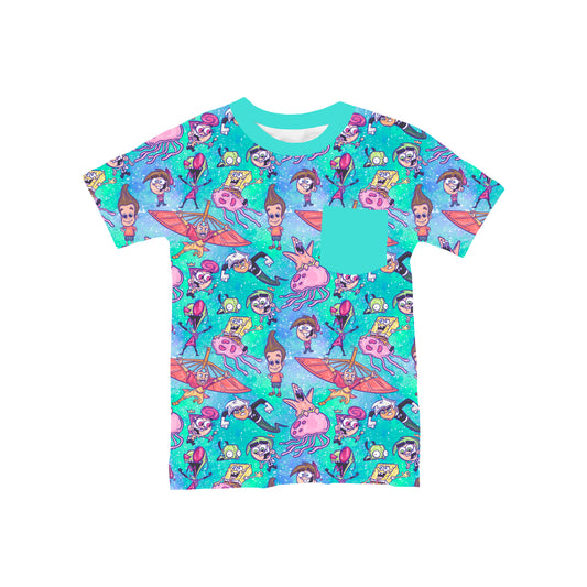 Raised on Cartoons Pocket T-Shirt **PreOrder**