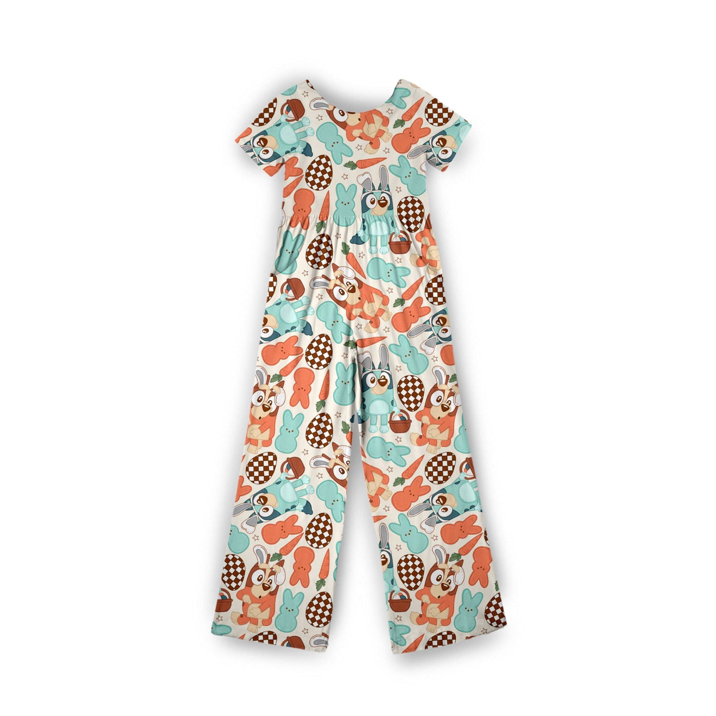Hoppy Heeler Easter Medically Adaptable Jumpsuit *RTS*