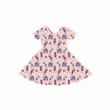 Adventures in Trouble Youth Twirl Dress **PreOrder**
