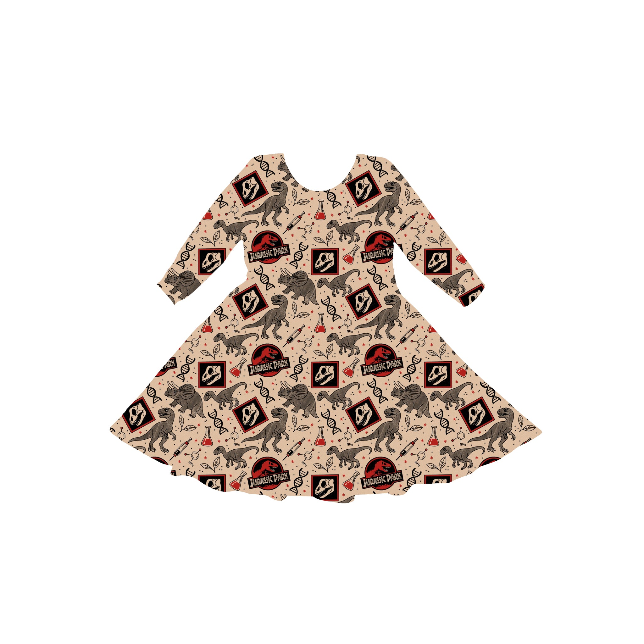 Jurassic Jungle Youth Twirl Dress **PreOrder**