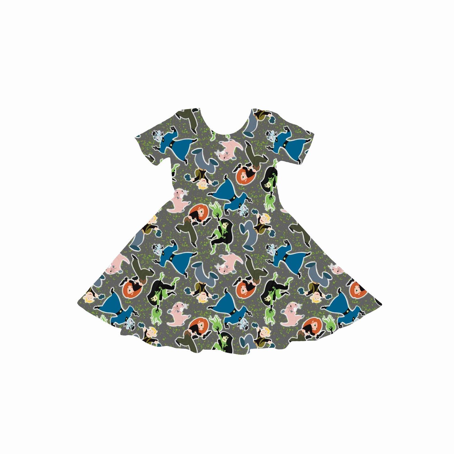 Crime Fighting Crew Youth Twirl Dress *RTS*
