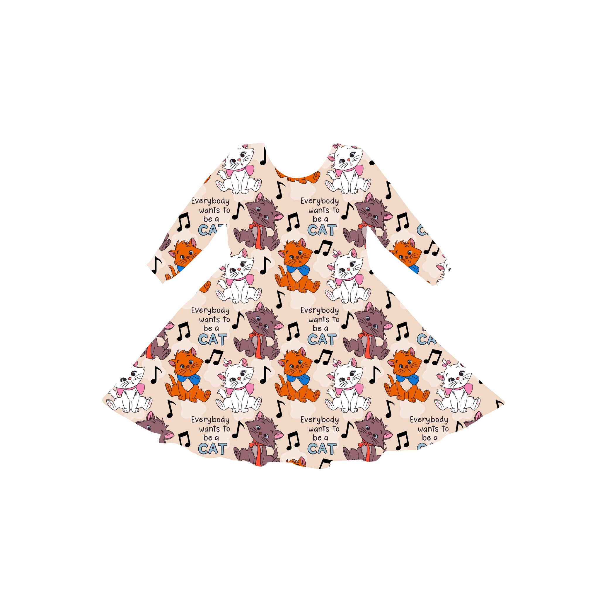 Purrfectly Paris Youth Twirl Dress **PreOrder**