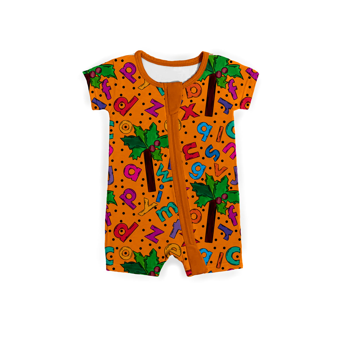 Alphabet Nonsense Zipper Shortie **PreOrder**