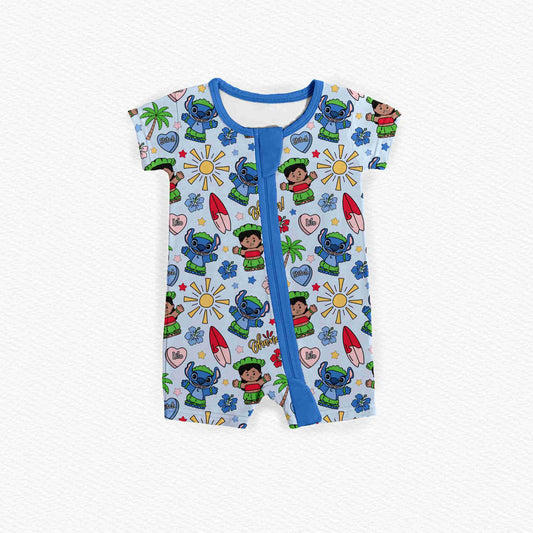 Island Ohana Littles Medically Adaptable Zipper Shortie *RTS*