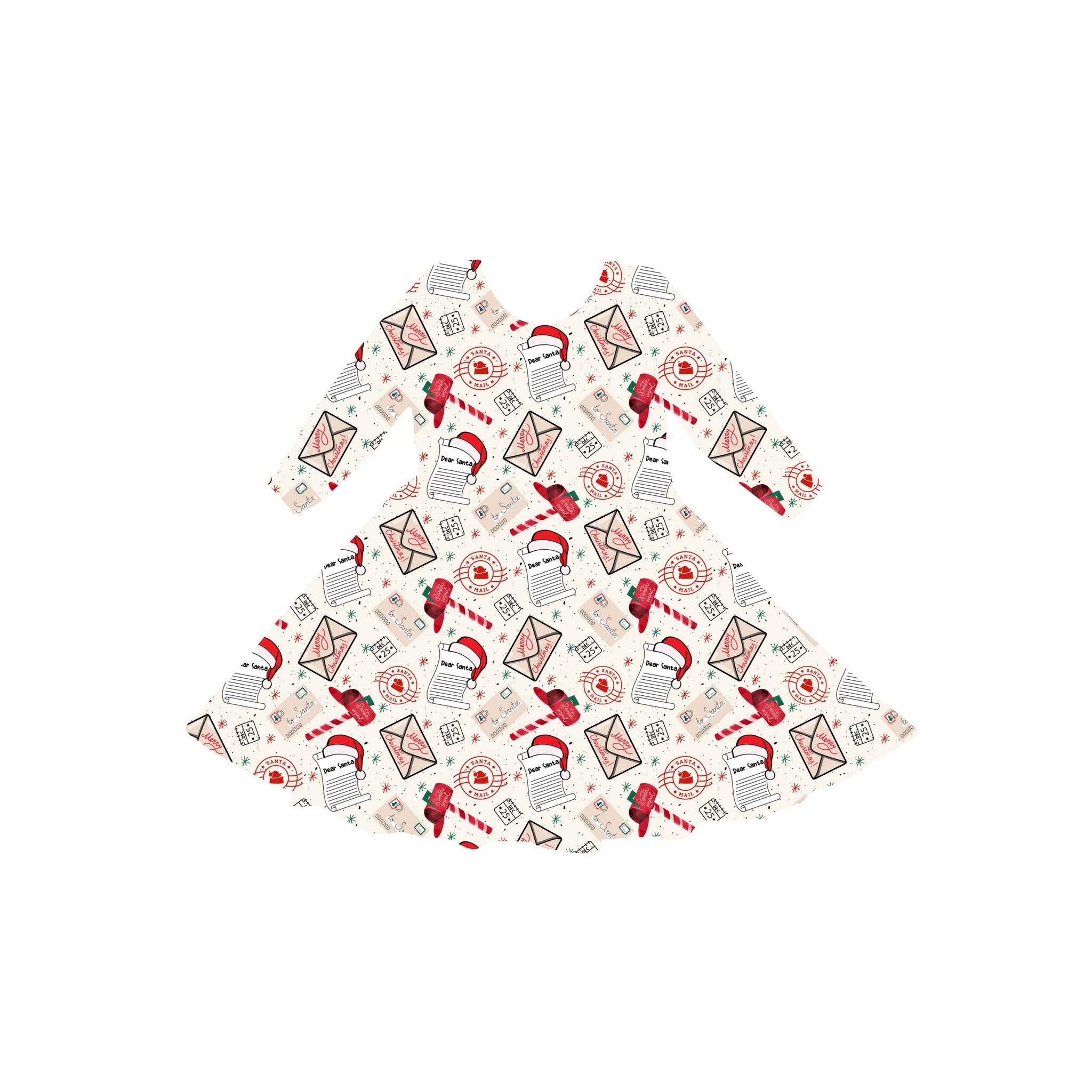 Letters To Santa Youth Twirl Dress **PreOrder**