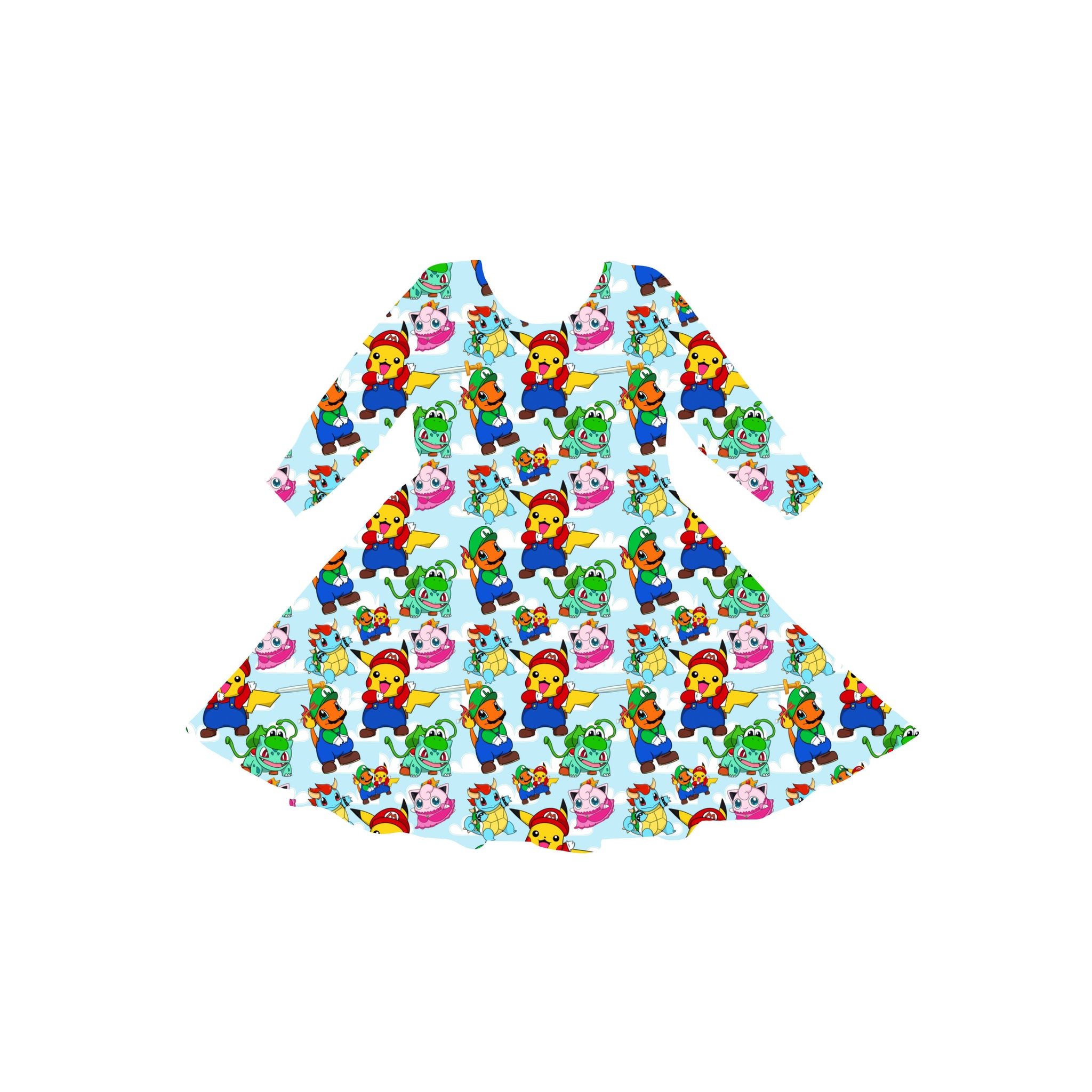 Super Poke World Youth Twirl Dress **PreOrder**