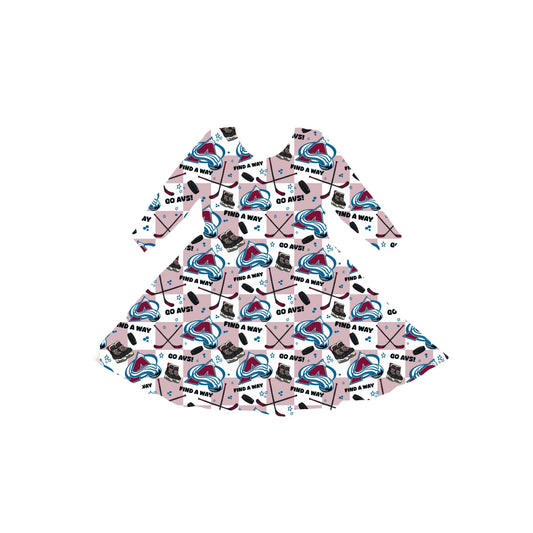 Colorado Hockey Youth Twirl Dress *RTS*