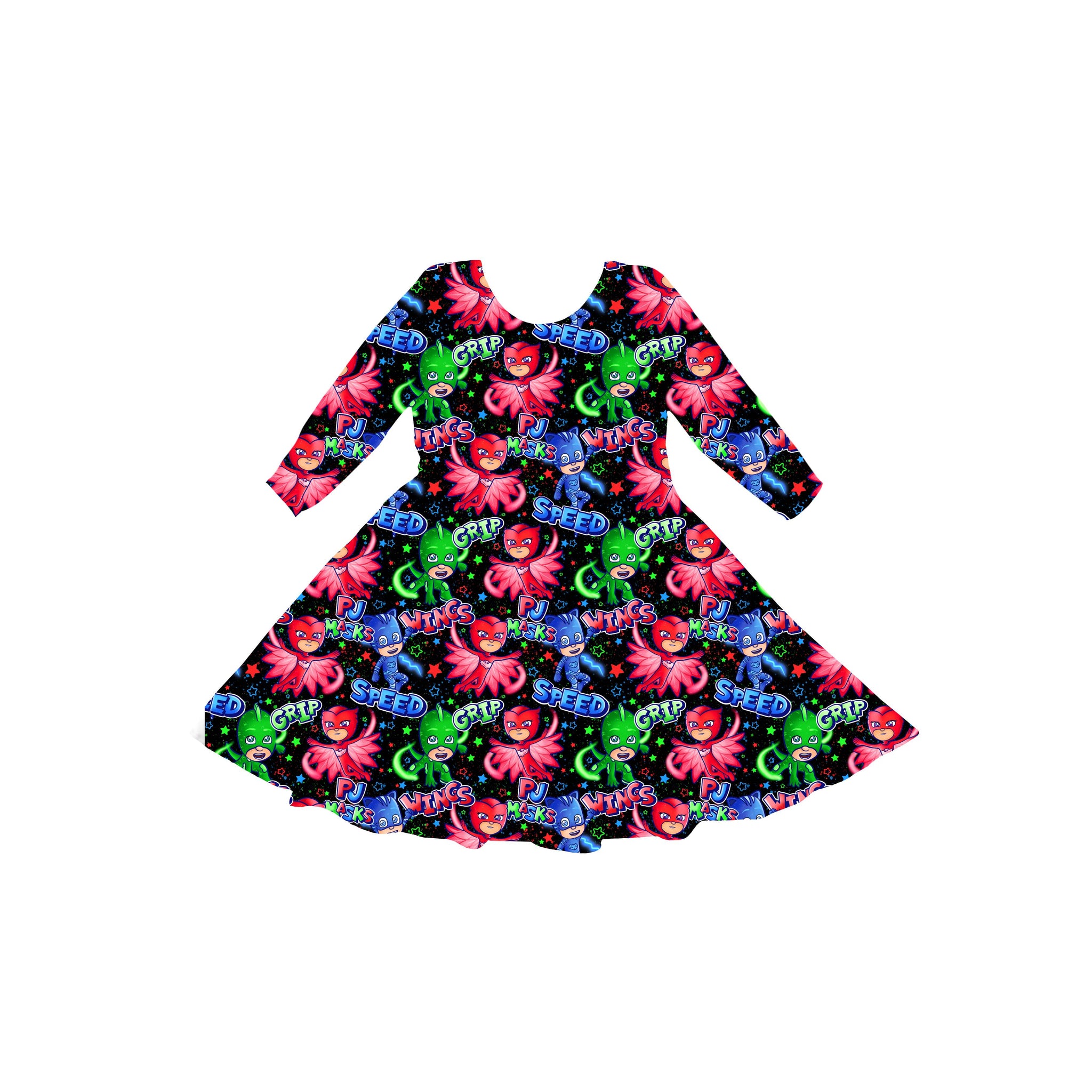 Nighttime Heroes Youth Twirl Dress **PreOrder**