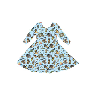 Wild Things Await Youth Twirl Dress **PreOrder**