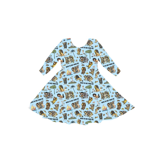 Wild Things Await Youth Twirl Dress *RTS*