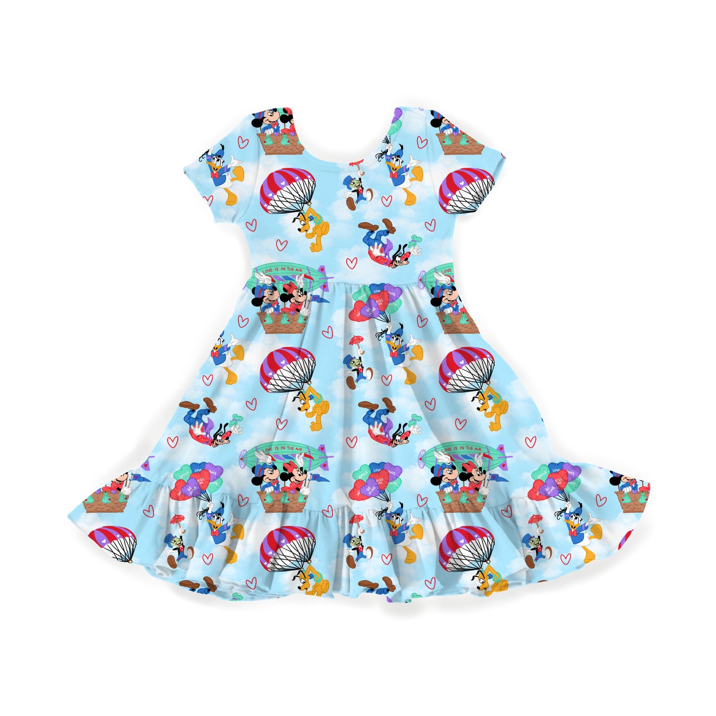 Sky High Sweethearts Youth Twirl Dress *RTS*