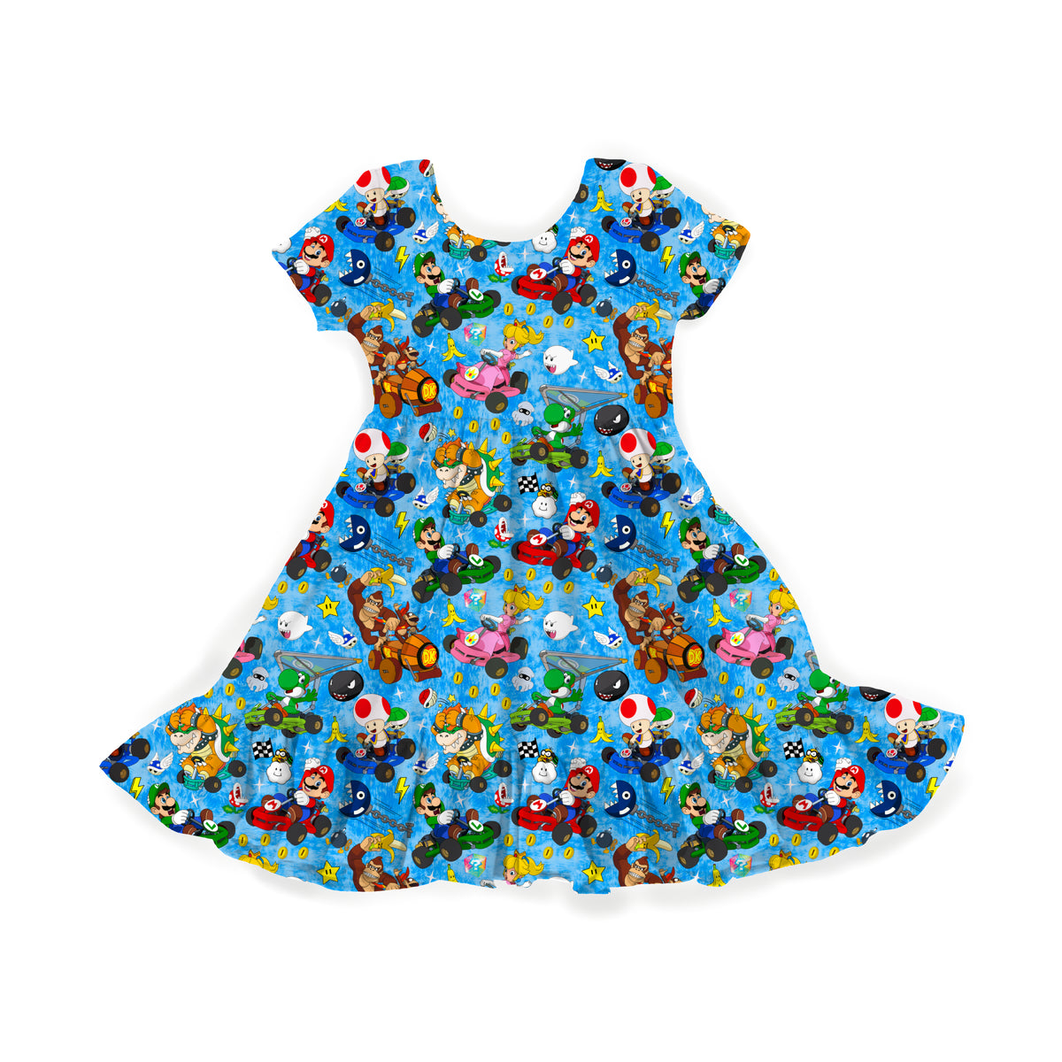 Banana Peel Burnout Youth Twirl Dress **PreOrder**