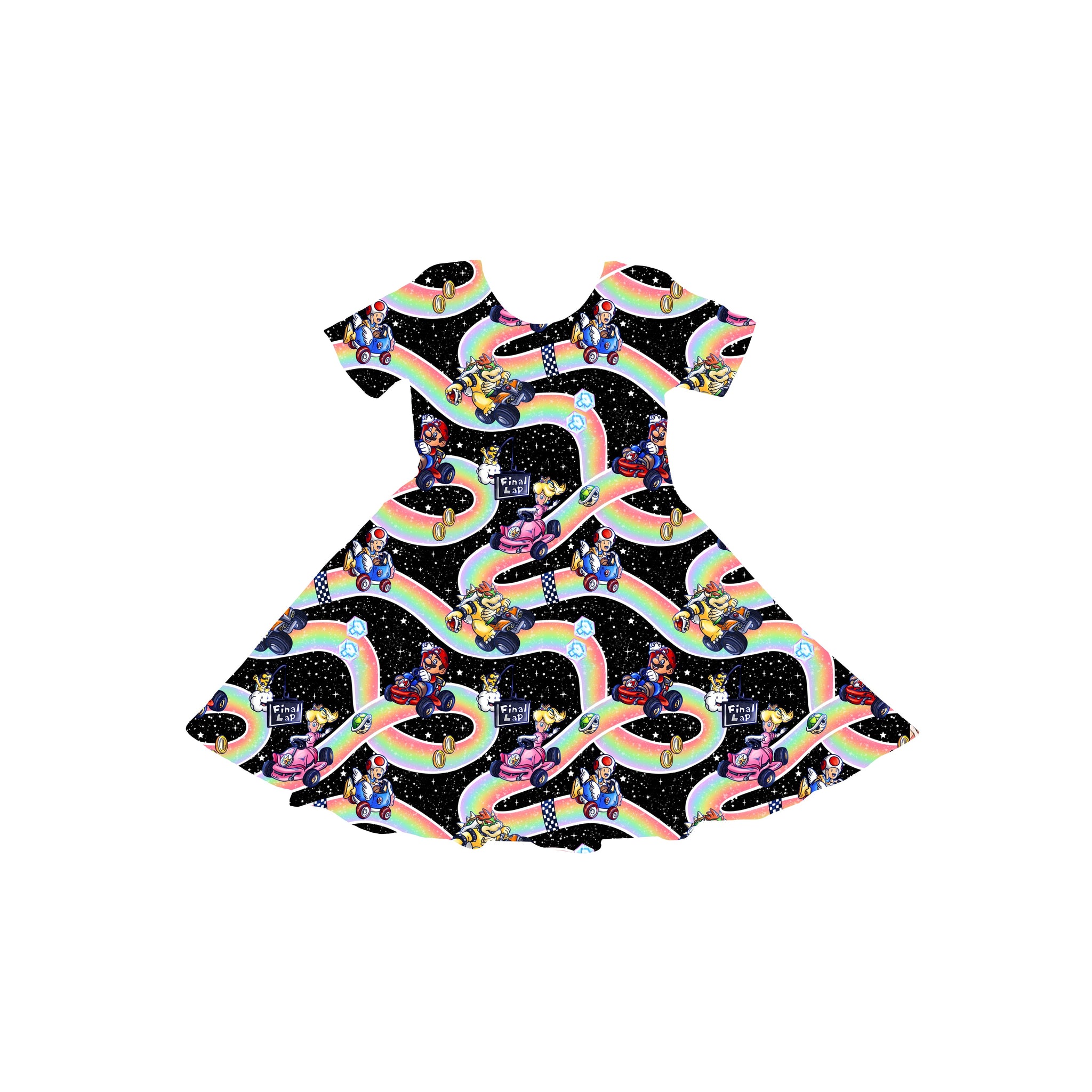Rainbow Road Youth Twirl Dress **PreOrder**