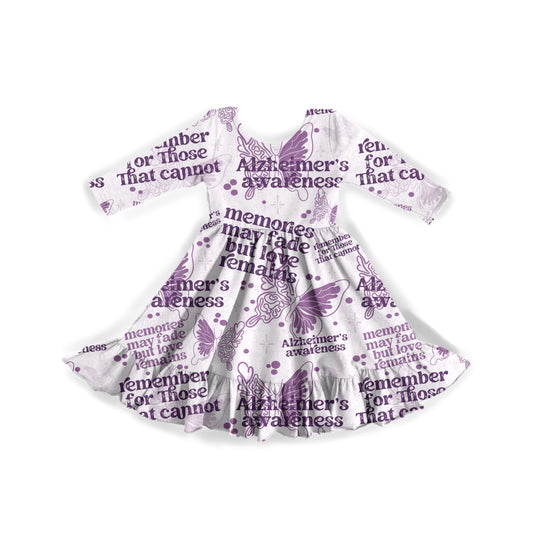 Alzheimer's Awareness Youth Twirl Dress **PreOrder**