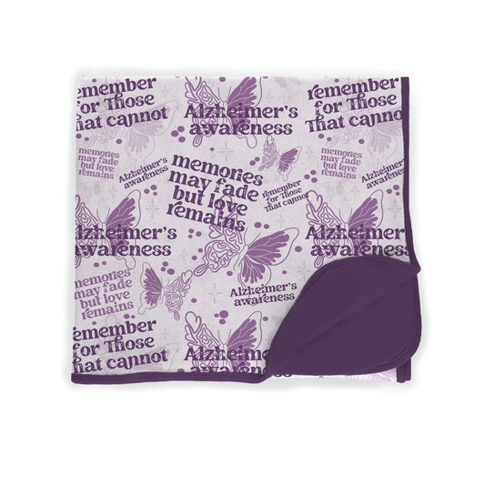 Alzheimer's Awareness Bamboo Blanket **PreOrder**