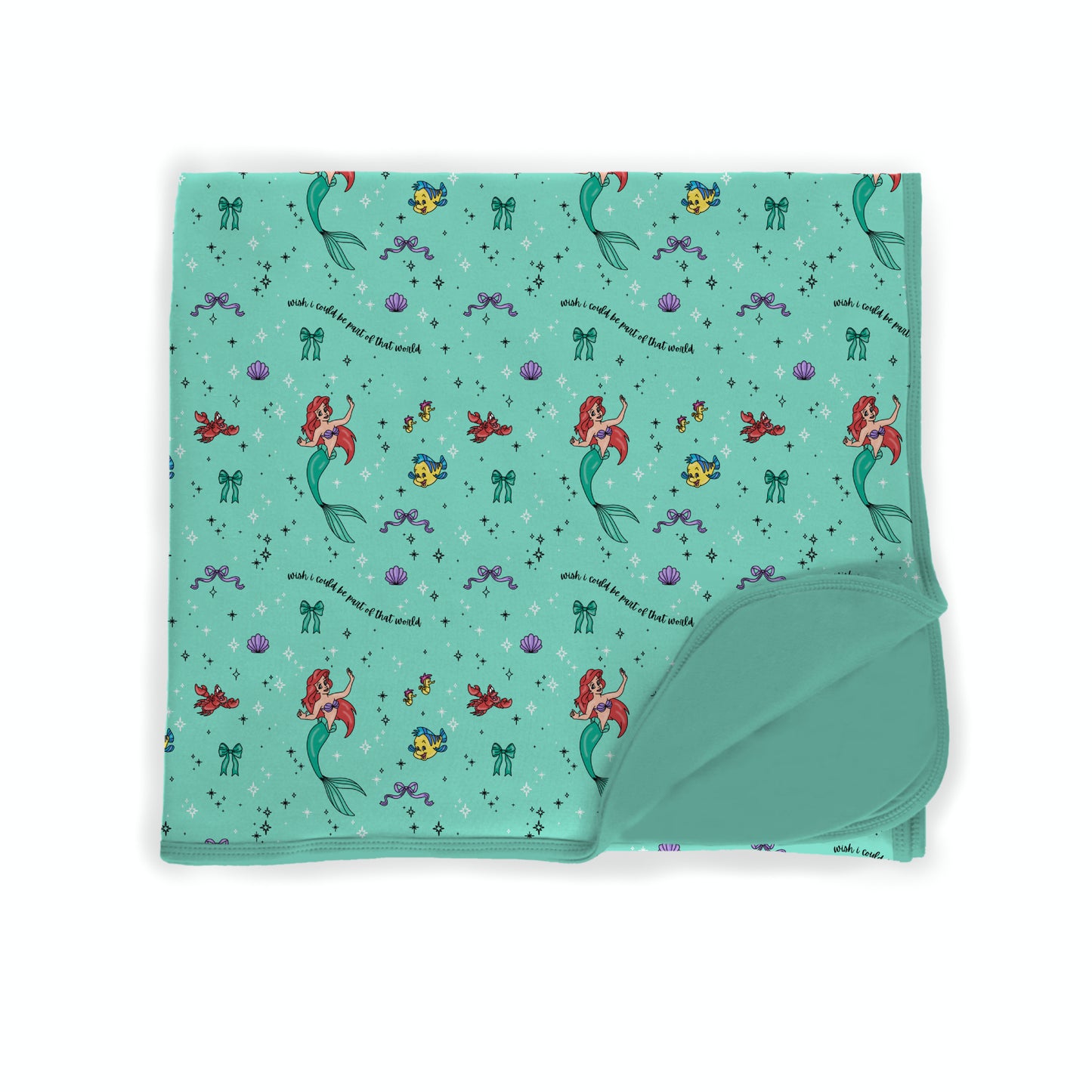 Under the Sea Sweethearts Bamboo Blanket *RTS*