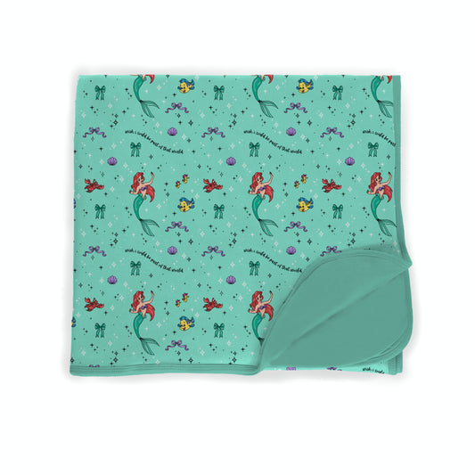 Under the Sea Sweethearts Bamboo Blanket *RTS*