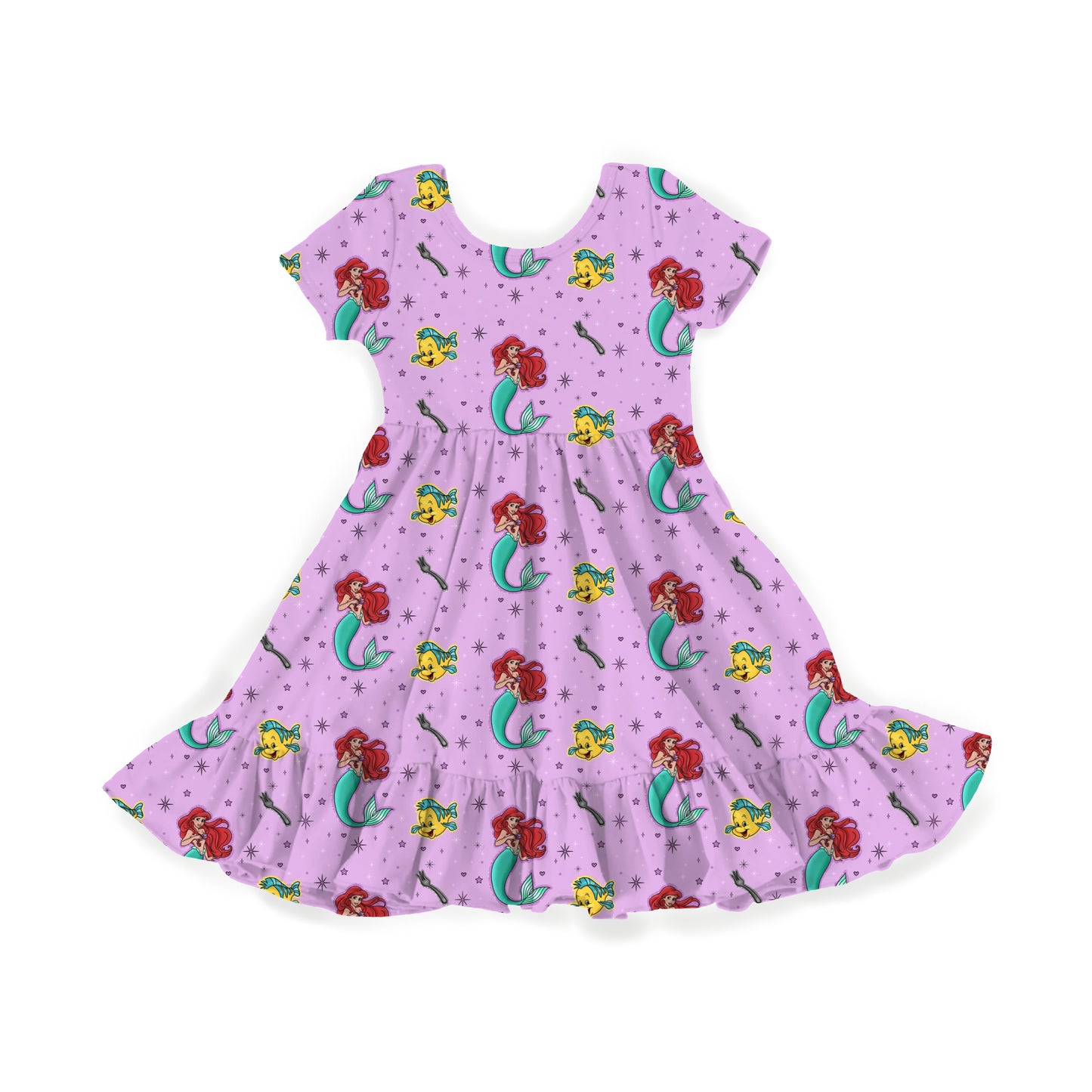 Coral Kingdom Cutie Youth Twirl Dress *RTS*