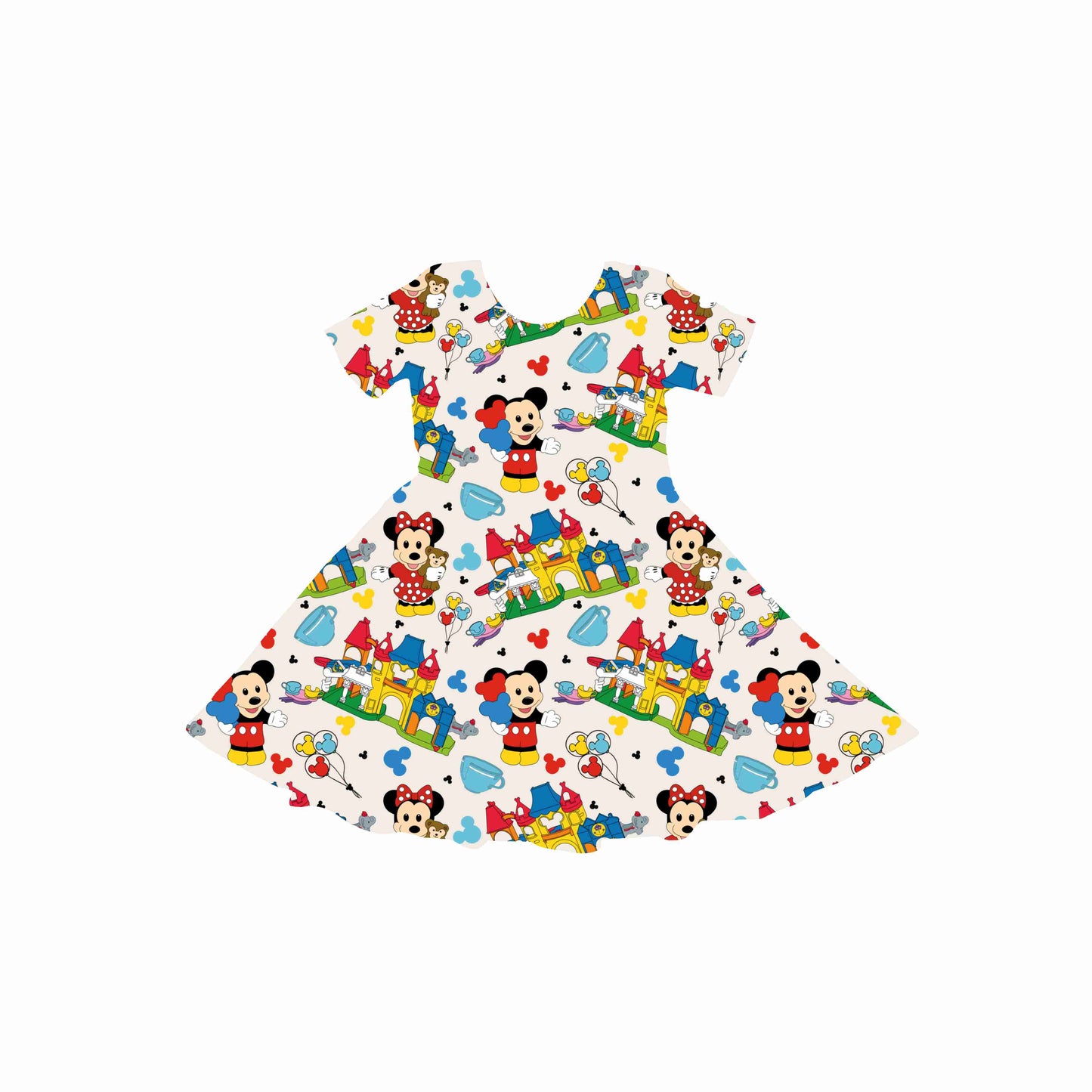 Little Clubhouse Friends Youth Twirl Dress *RTS*