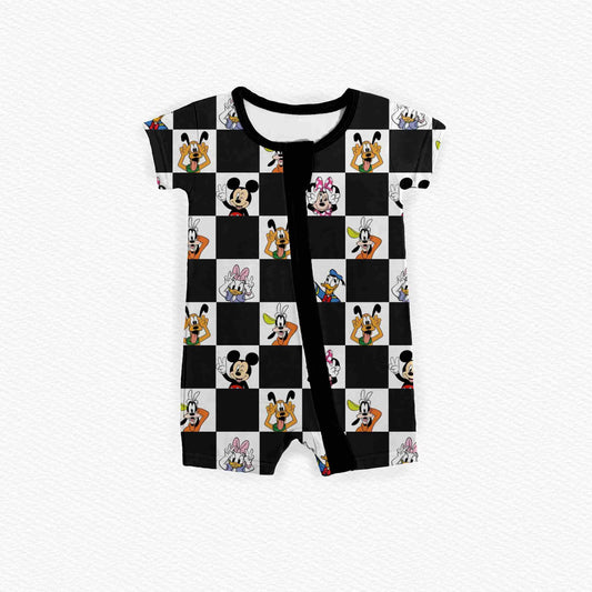 Checkered Magic Zipper Shortie *RTS*