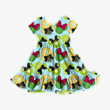 Magical Tropic Treats Youth Twirl Dress **PreOrder**