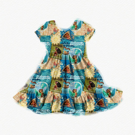 Wayfinder Waves Youth Twirl Dress *RTS*