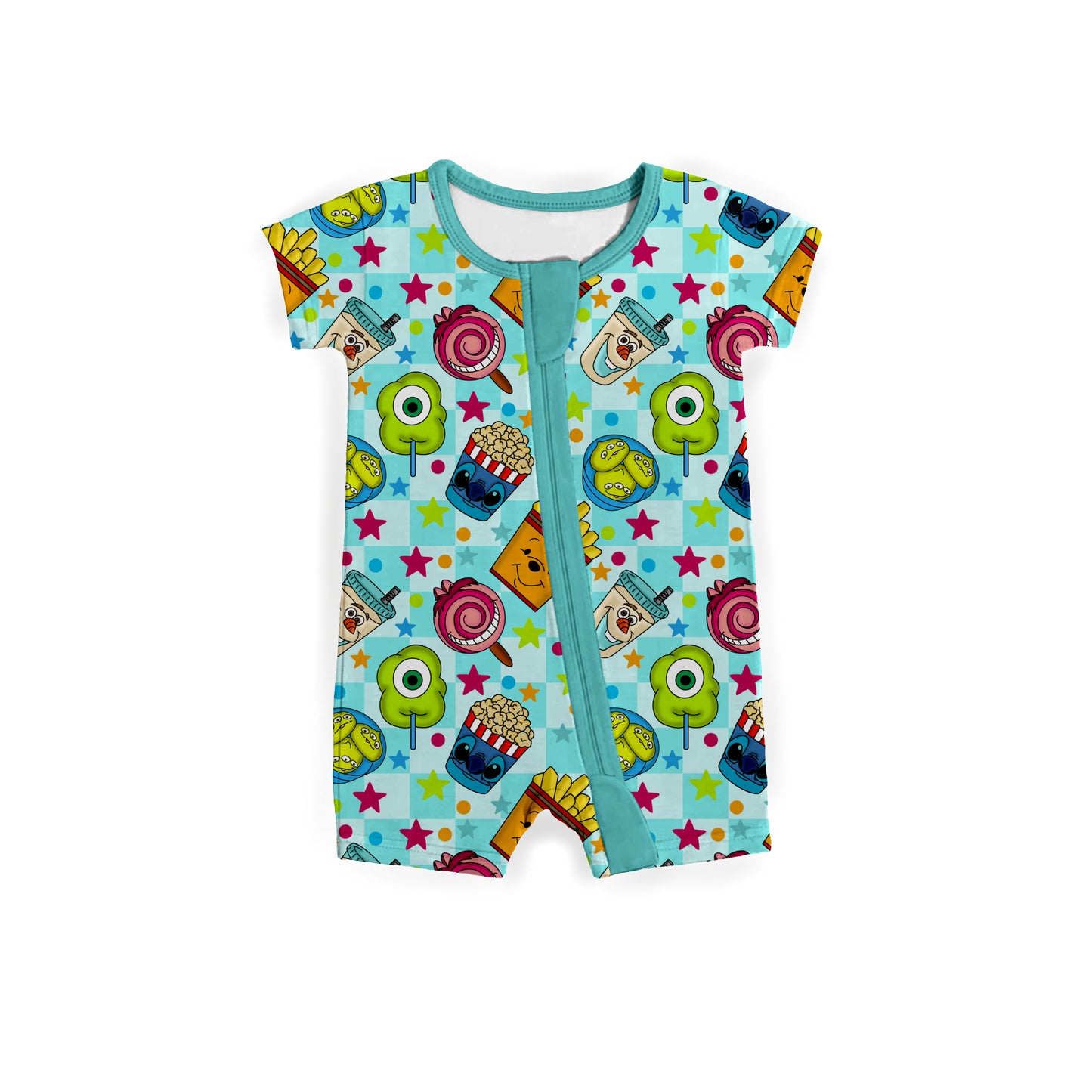 Silly Snack Time Zipper Shortie *RTS*