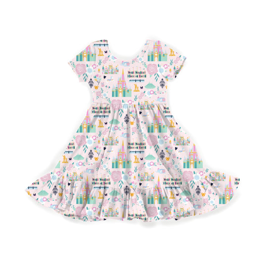 Where Magic Blooms Youth Twirl Dress **PreOrder**